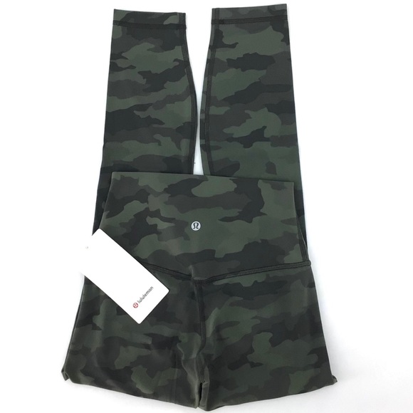 lululemon athletica Pants - Lululemon Green Camo Align Pant II 28" NWT